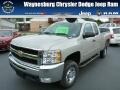 2009 Silver Birch Metallic Chevrolet Silverado 2500HD LT Extended Cab 4x4  photo #1