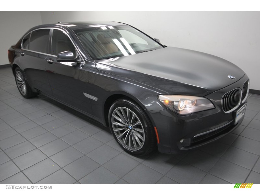 2011 7 Series 740Li Sedan - Dark Graphite Metallic / Light Saddle photo #8