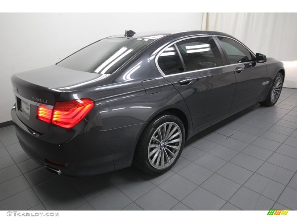 2011 7 Series 740Li Sedan - Dark Graphite Metallic / Light Saddle photo #11