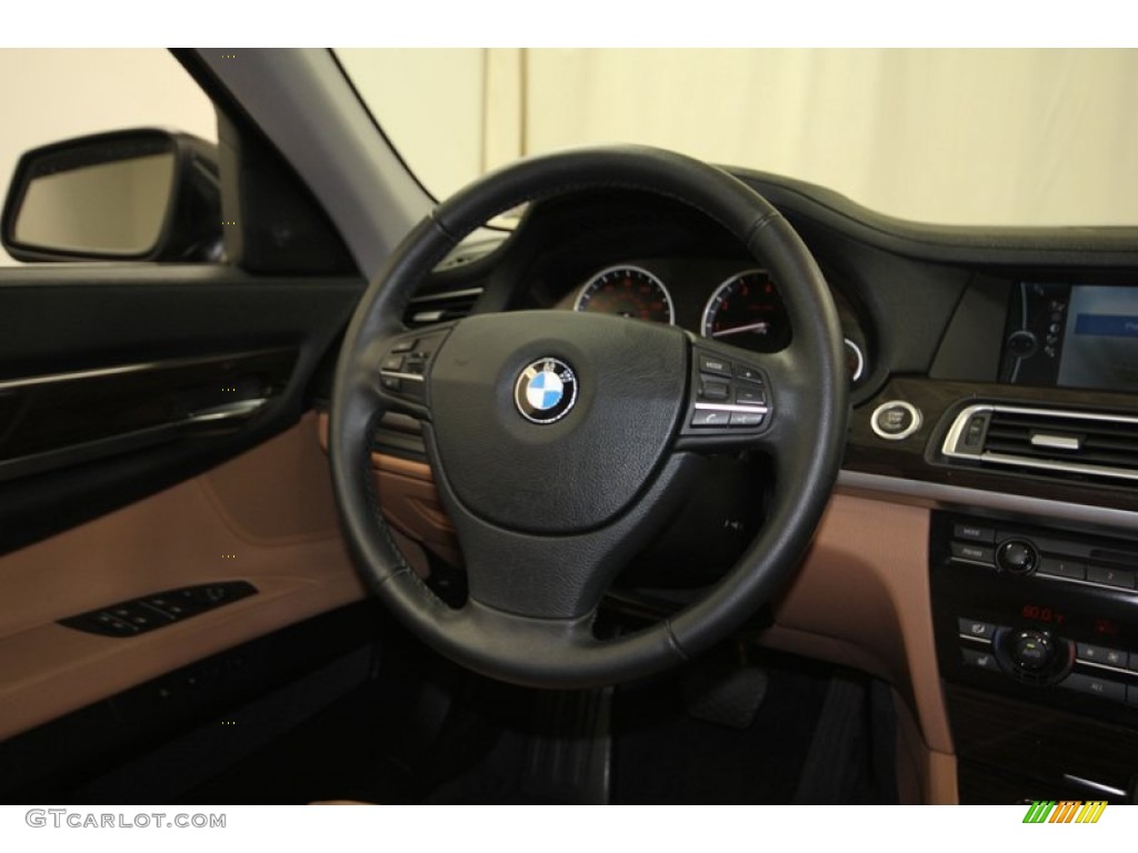 2011 7 Series 740Li Sedan - Dark Graphite Metallic / Light Saddle photo #34