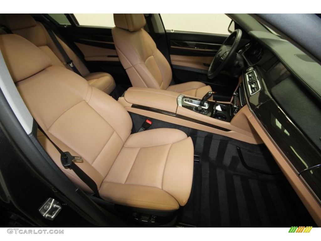 2011 7 Series 740Li Sedan - Dark Graphite Metallic / Light Saddle photo #47