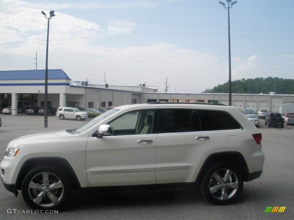 2011 Grand Cherokee Limited - Stone White / Black/Light Frost Beige photo #13