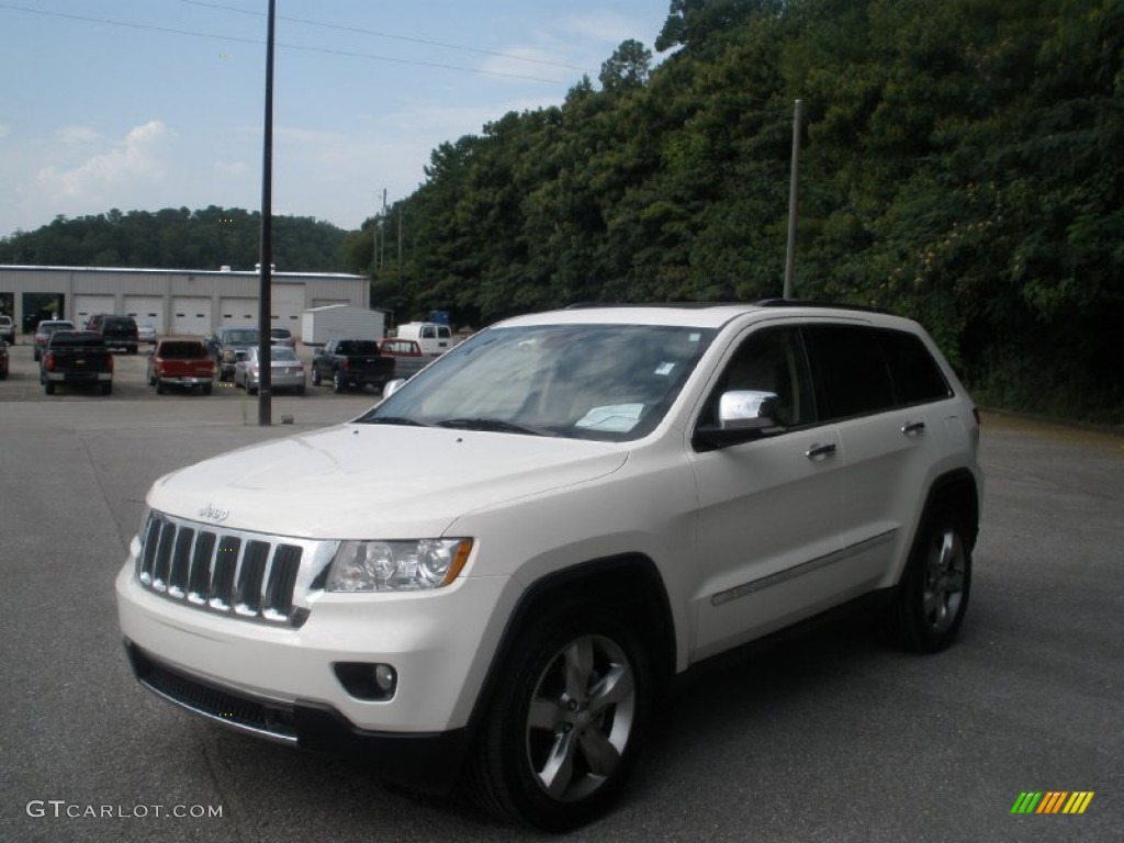 2011 Grand Cherokee Limited - Stone White / Black/Light Frost Beige photo #14