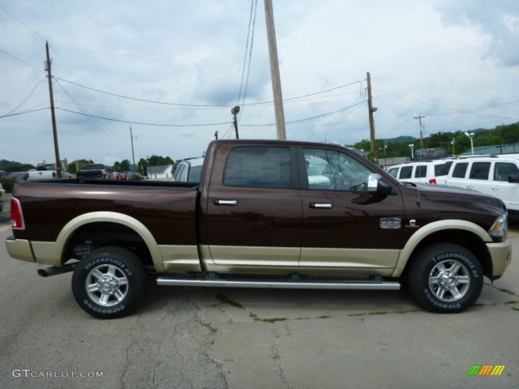 Western Brown 2013 Ram 2500 Laramie Longhorn Crew Cab 4x4 Exterior Photo #84081254