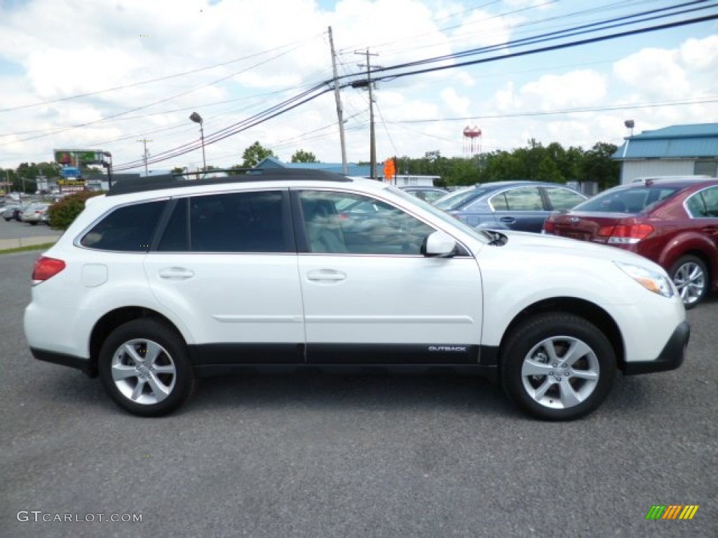 Satin White Pearl 2014 Subaru Outback 2.5i Premium Exterior Photo #84082025