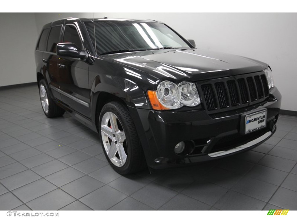 2008 Grand Cherokee SRT8 4x4 - Black / Dark Slate Gray photo #1