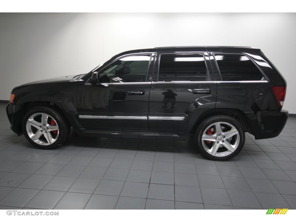 2008 Grand Cherokee SRT8 4x4 - Black / Dark Slate Gray photo #2