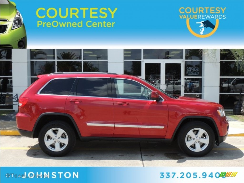 2011 Grand Cherokee Laredo X Package - Inferno Red Crystal Pearl / Black photo #1