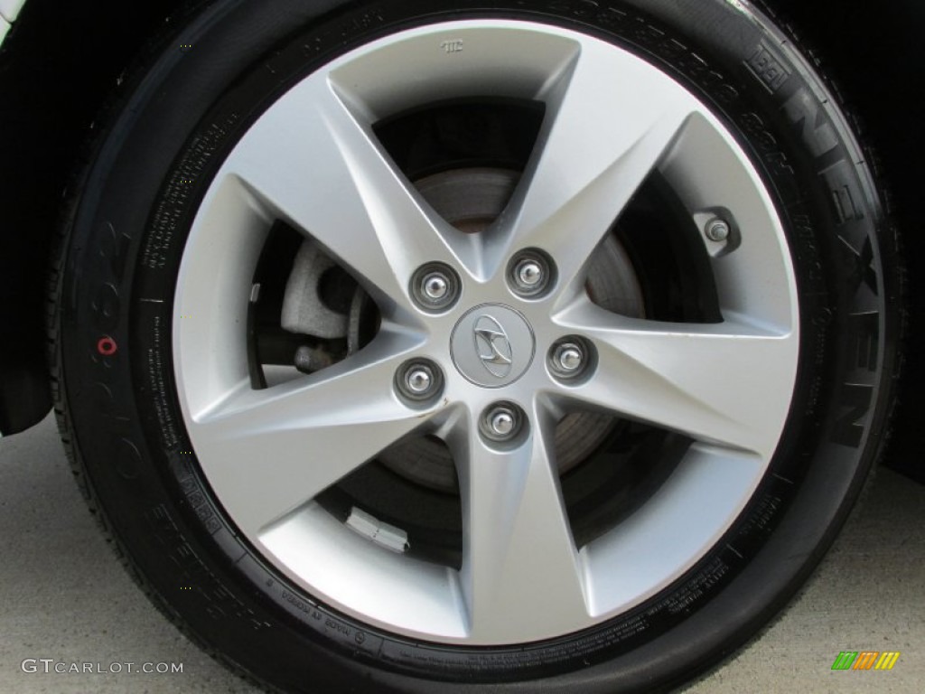 2011 Elantra GLS - Pearl White / Beige photo #9