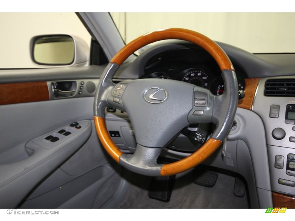 2005 Lexus ES 330 Black Steering Wheel Photo #84084863
