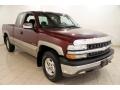 Dark Carmine Red Metallic 2002 Chevrolet Silverado 1500 LS Extended Cab 4x4