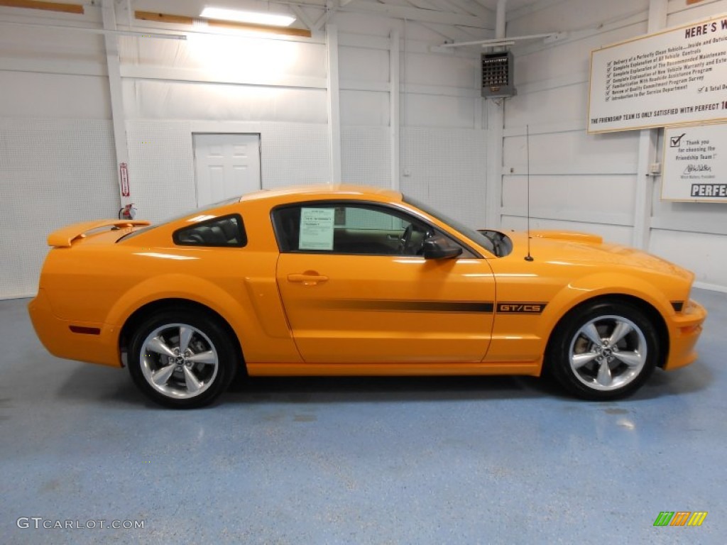 2008 Mustang GT/CS California Special Coupe - Grabber Orange / Dark Charcoal/Medium Parchment photo #5