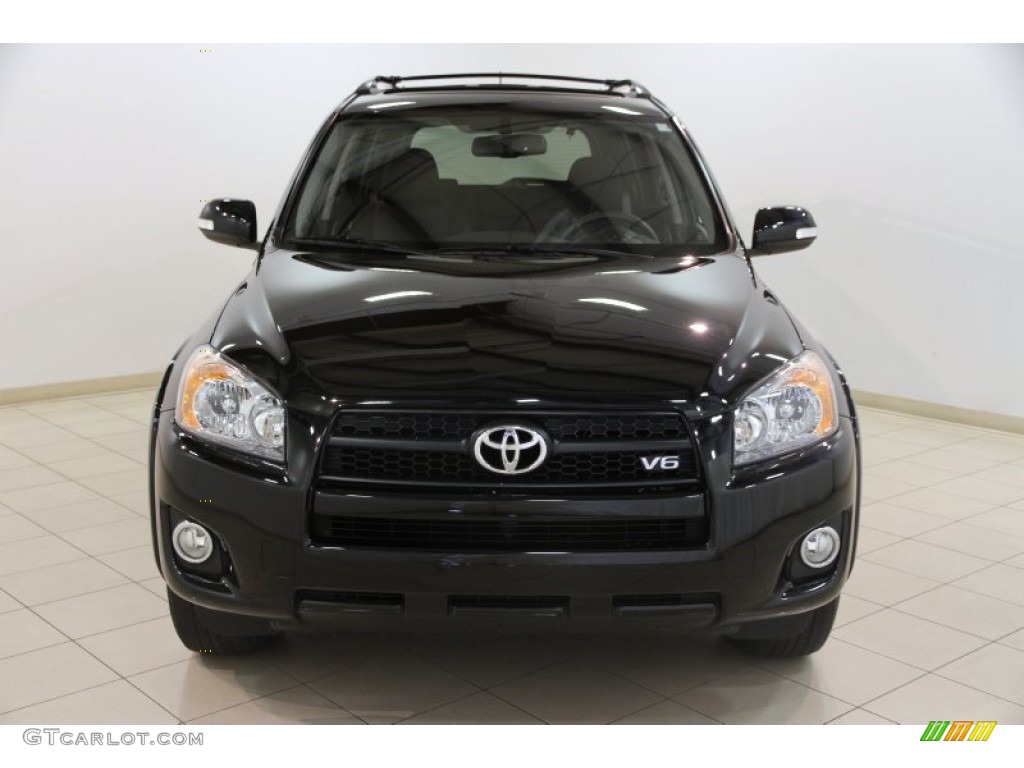 2010 RAV4 Sport V6 4WD - Black / Dark Charcoal photo #2