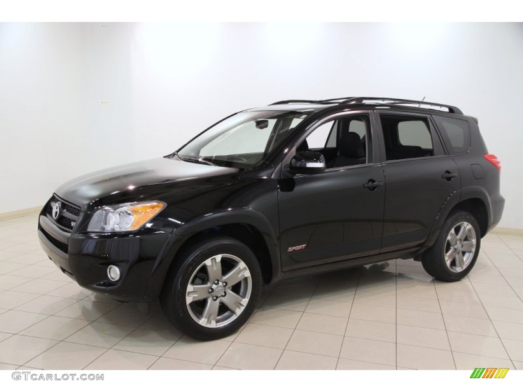 2010 RAV4 Sport V6 4WD - Black / Dark Charcoal photo #3