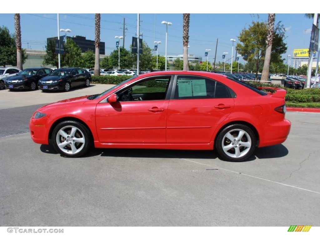 2007 MAZDA6 i Touring Hatchback - Volcanic Red / Gray photo #5