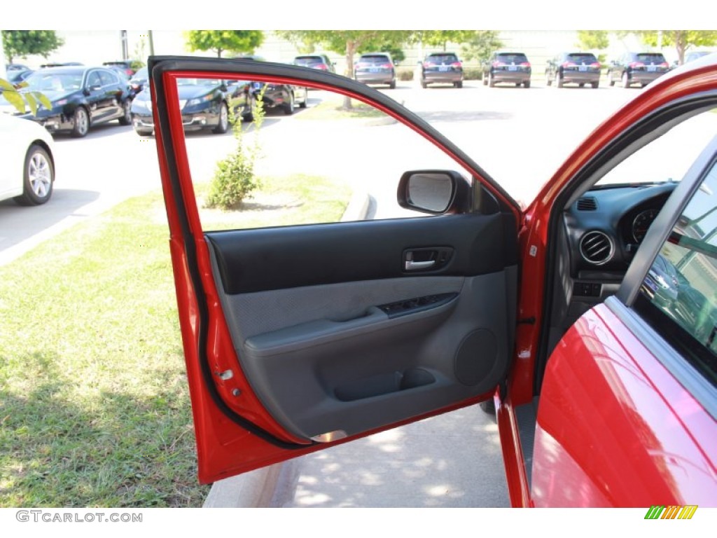 2007 MAZDA6 i Touring Hatchback - Volcanic Red / Gray photo #9