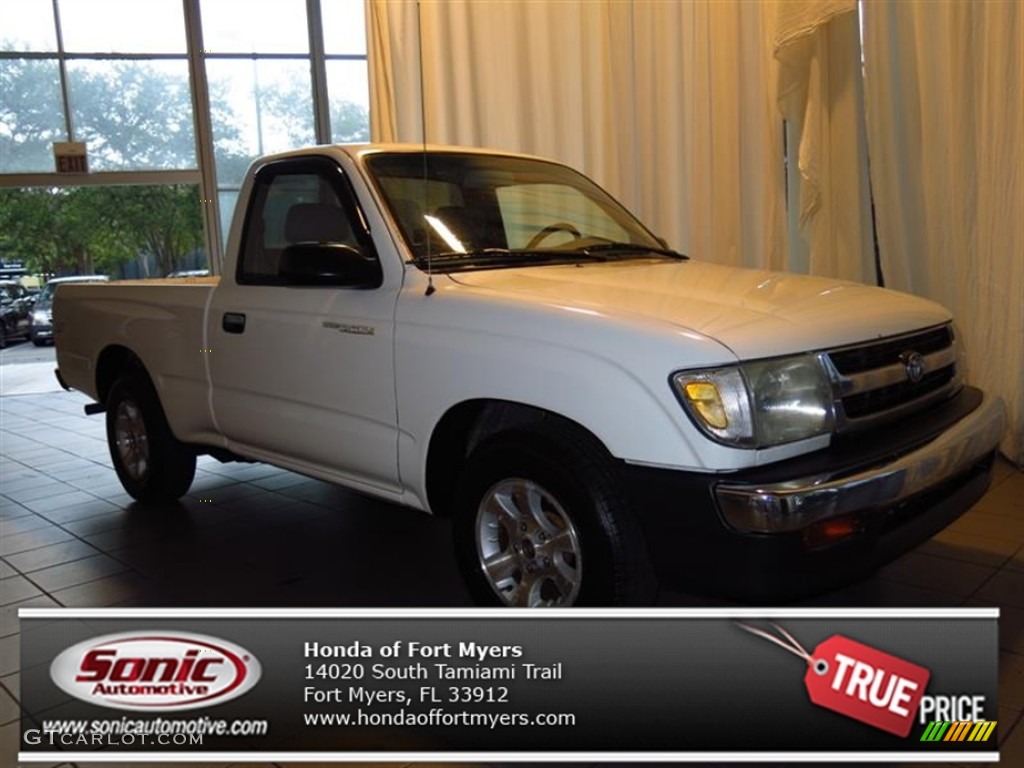2000 Tacoma Regular Cab - Natural White / Gray photo #1