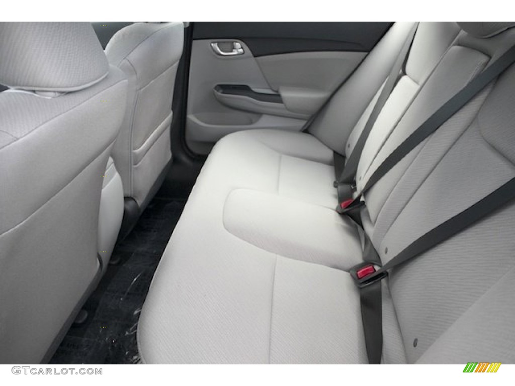 2013 Civic EX Sedan - Polished Metal Metallic / Gray photo #12