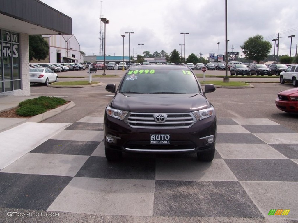 2012 Highlander Limited 4WD - Sizzling Crimson Mica / Ash photo #2