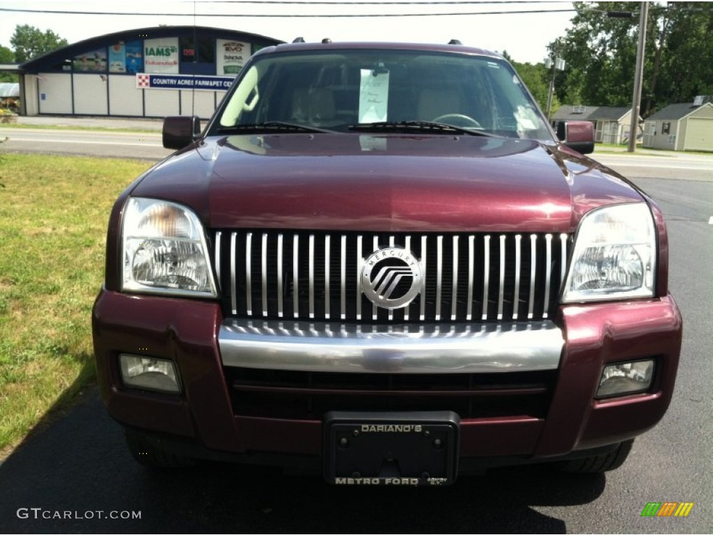 2007 Mountaineer AWD - Dark Cherry Metallic / Camel photo #3