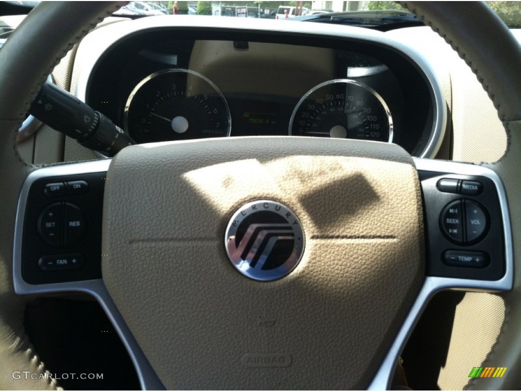 2007 Mountaineer AWD - Dark Cherry Metallic / Camel photo #15