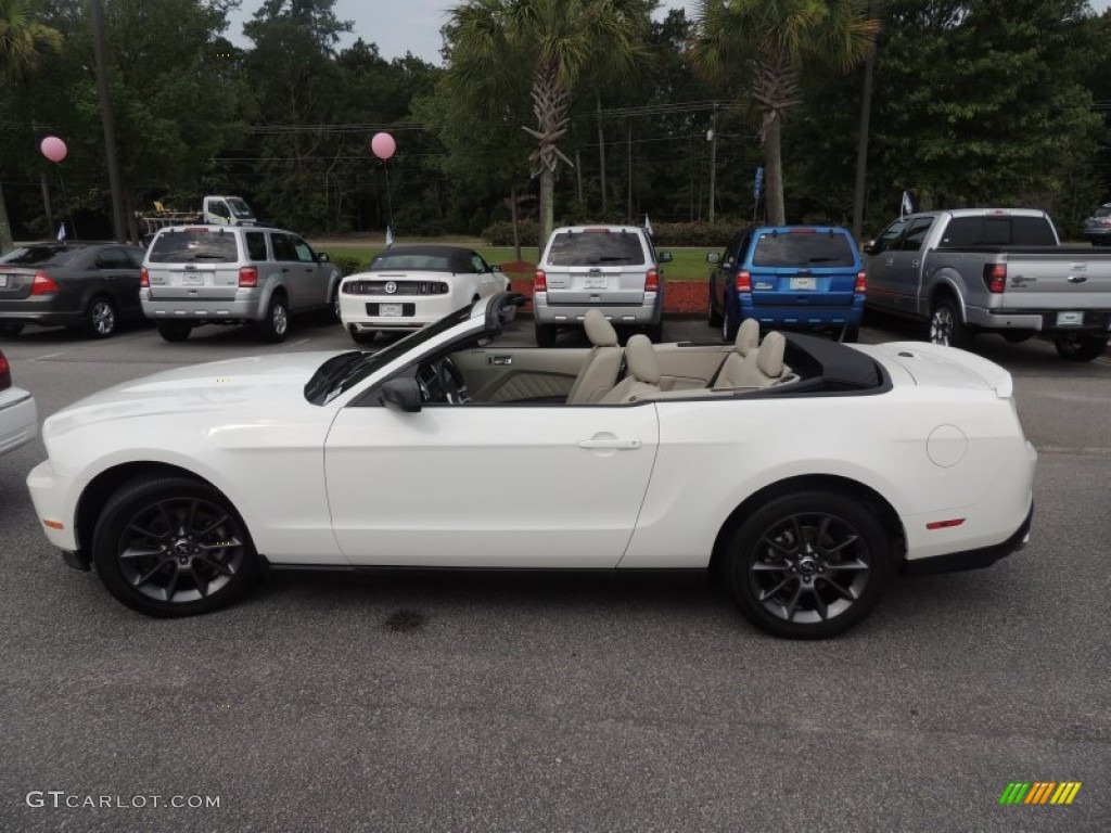 2011 Mustang V6 Premium Convertible - Performance White / Stone photo #2