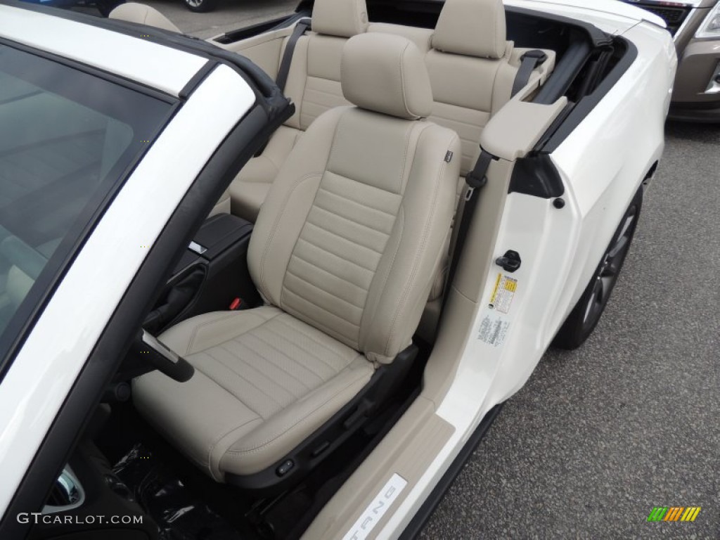 2011 Mustang V6 Premium Convertible - Performance White / Stone photo #4