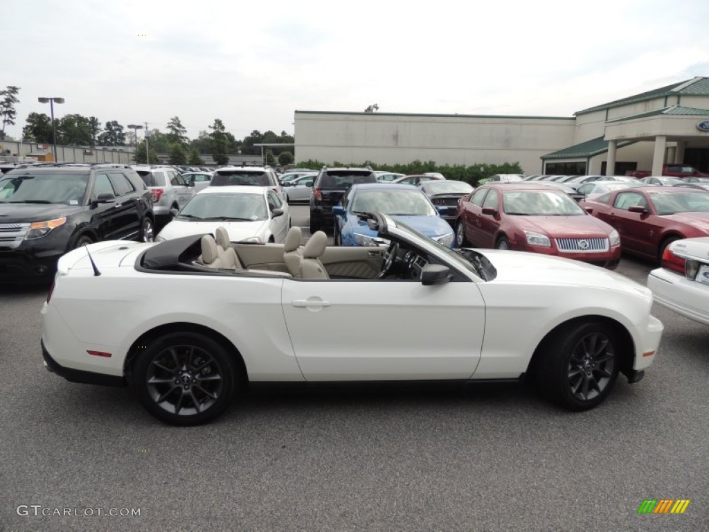 2011 Mustang V6 Premium Convertible - Performance White / Stone photo #6