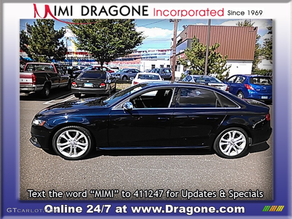 2010 S4 3.0 quattro Sedan - Deep Sea Blue Pearl Effect / Black photo #11