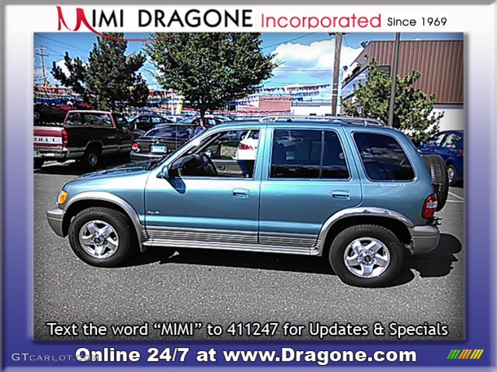 2001 Sportage EX 4x4 - Evergreen / Brown photo #11