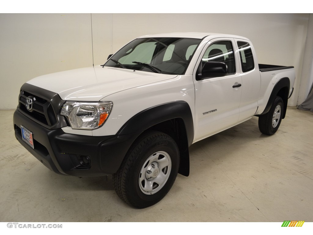 2012 Tacoma V6 Prerunner Access cab - Super White / Graphite photo #5