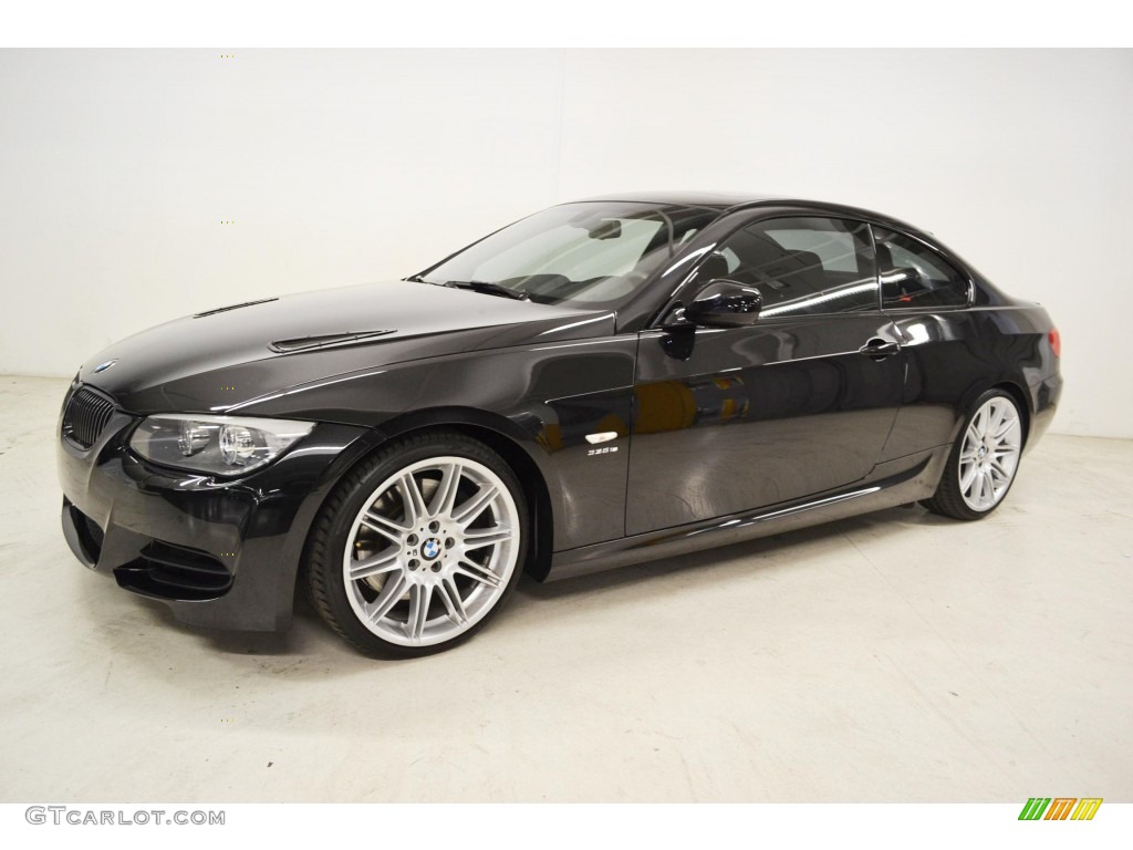 2011 3 Series 335is Coupe - Black Sapphire Metallic / Black photo #6