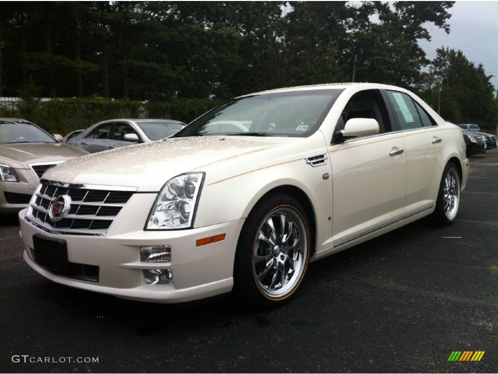 White Diamond Tricoat 2009 Cadillac STS V6 Exterior Photo #84093478