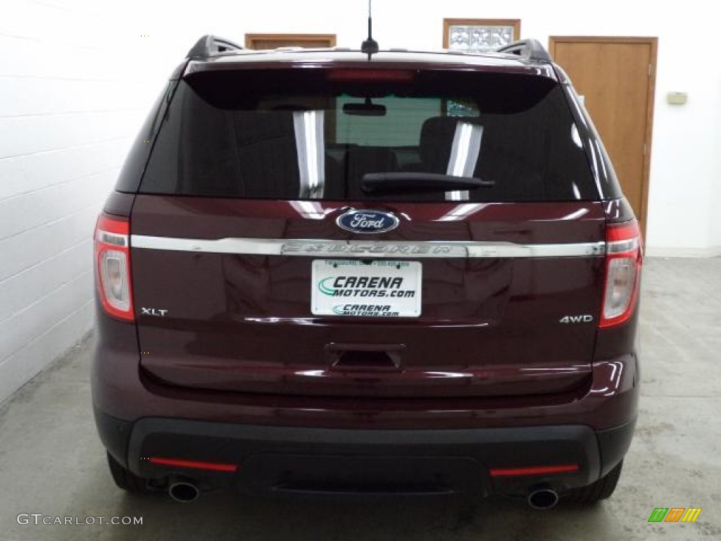 2011 Explorer XLT 4WD - Bordeaux Reserve Red Metallic / Charcoal Black photo #10