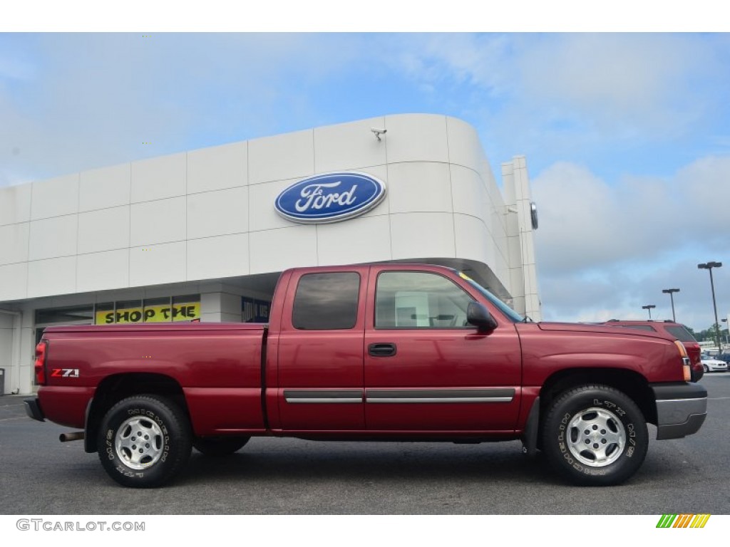 2004 Silverado 1500 Z71 Extended Cab 4x4 - Sport Red Metallic / Dark Charcoal photo #2