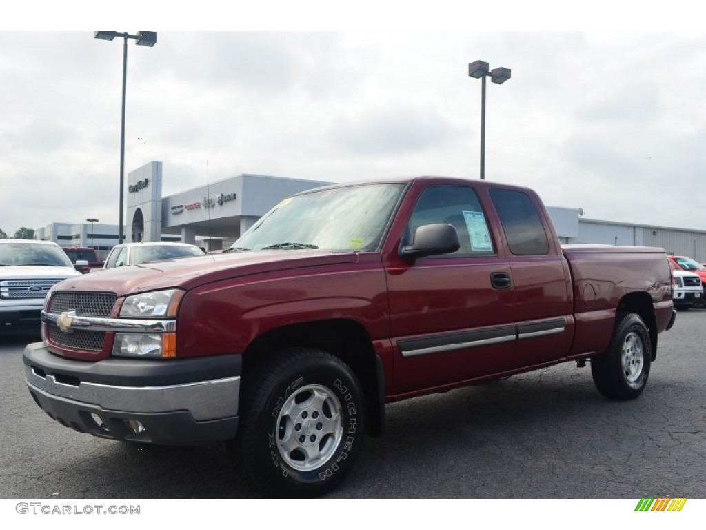 2004 Silverado 1500 Z71 Extended Cab 4x4 - Sport Red Metallic / Dark Charcoal photo #6