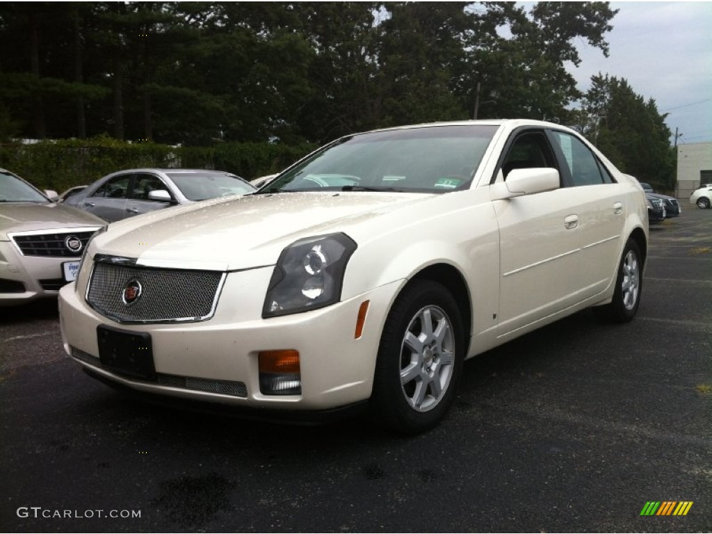 White Diamond 2007 Cadillac CTS Sedan Exterior Photo #84094568