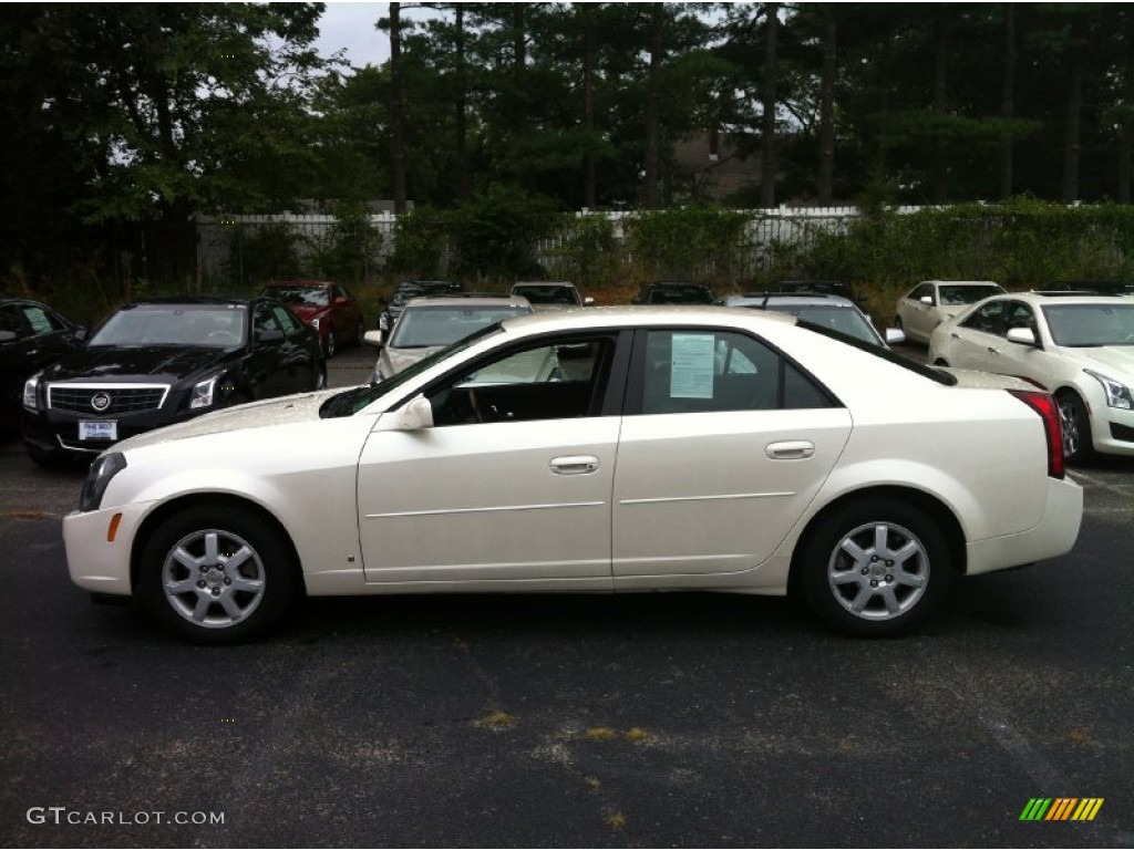 White Diamond 2007 Cadillac CTS Sedan Exterior Photo #84094649