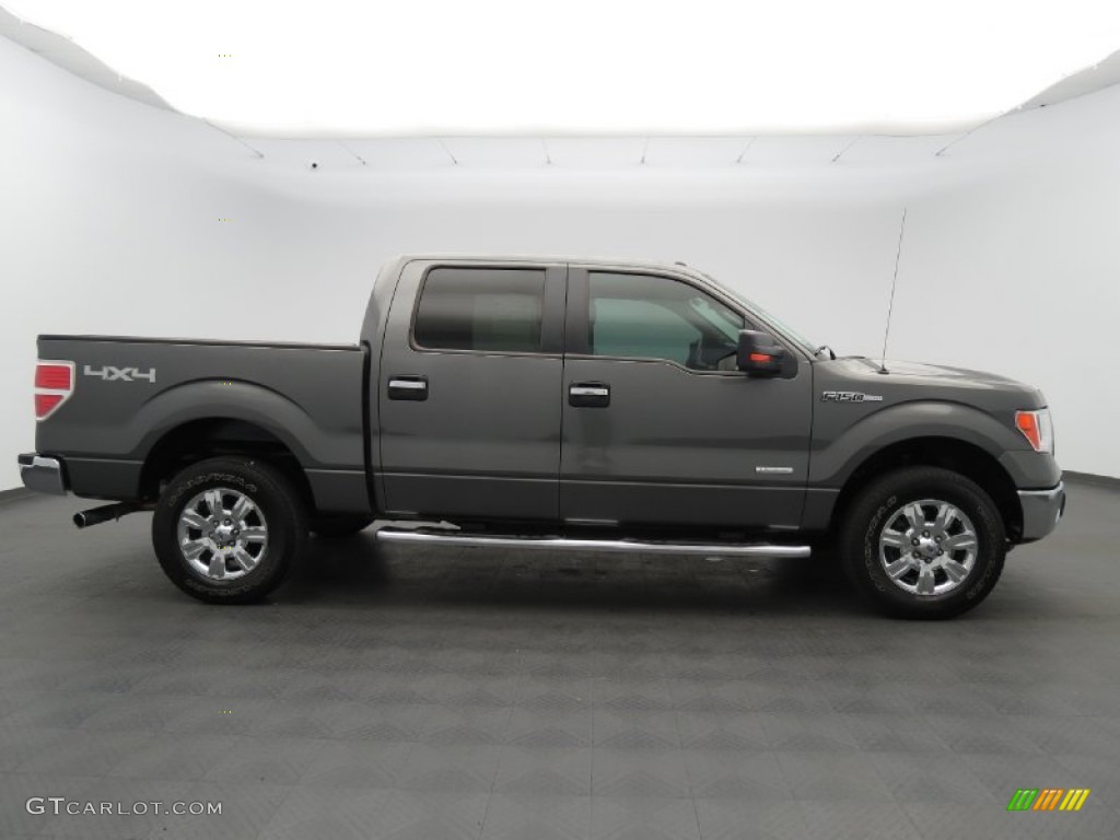 2012 F150 XLT SuperCrew 4x4 - Sterling Gray Metallic / Black photo #2