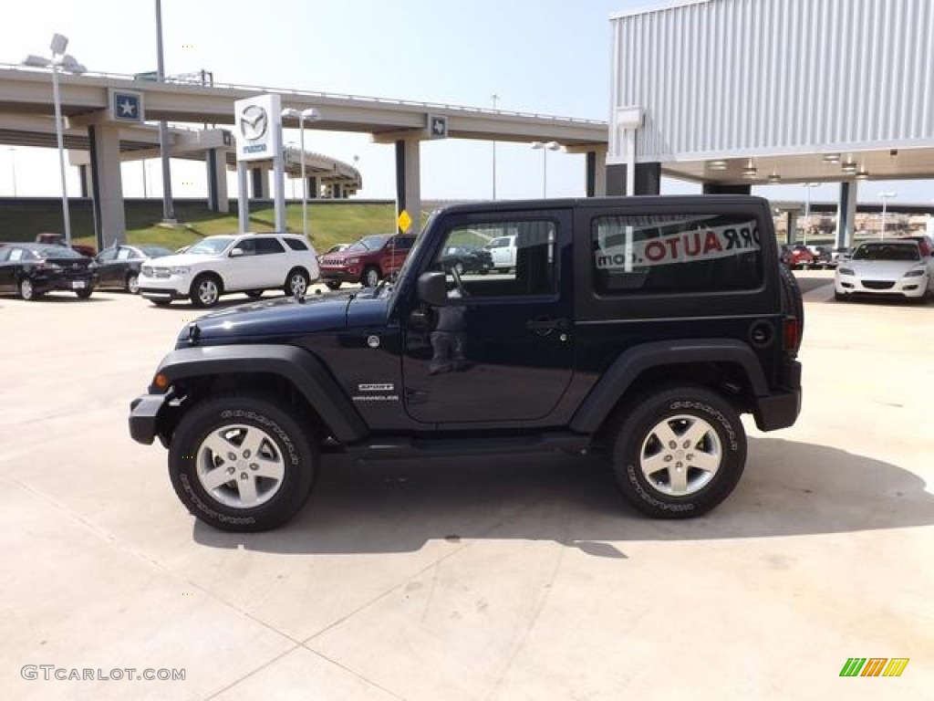 2013 Wrangler Sport 4x4 - True Blue Pearl / Black photo #6