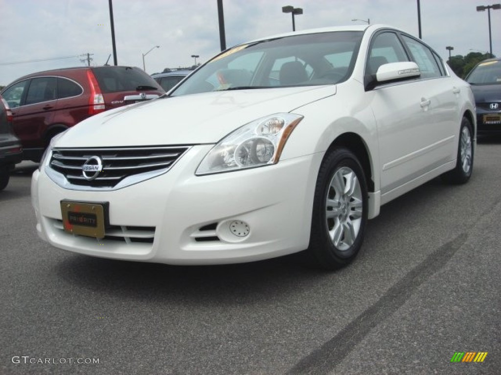 2011 Altima 2.5 SL - Winter Frost White / Blond photo #1