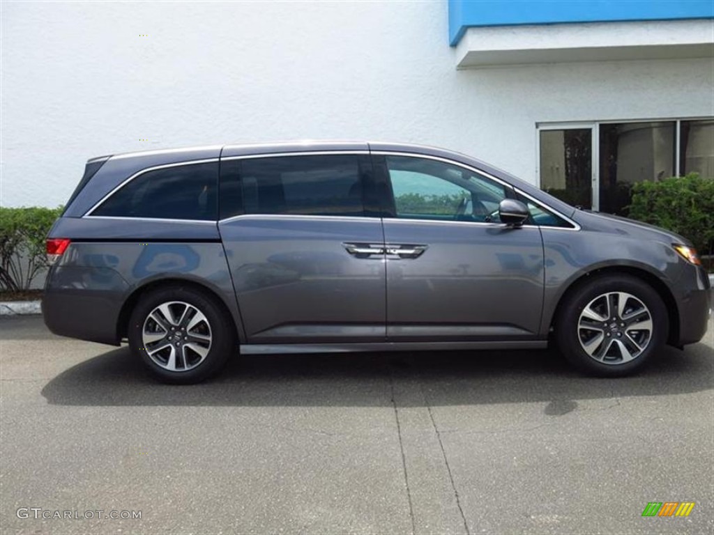 Modern Steel Metallic 2014 Honda Odyssey Touring Elite Exterior Photo #84097924