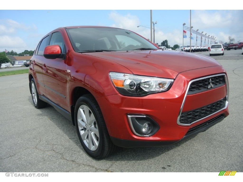 Rally Red Metallic 2013 Mitsubishi Outlander Sport ES Exterior Photo #84098828