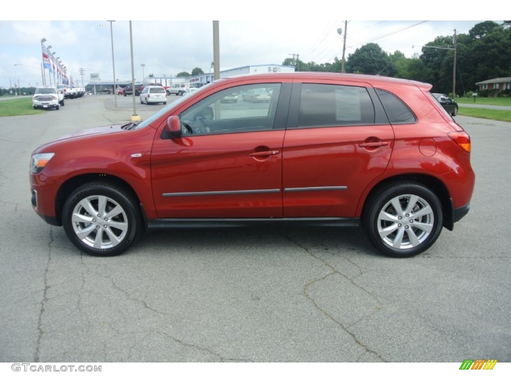 Rally Red Metallic 2013 Mitsubishi Outlander Sport ES Exterior Photo #84098855