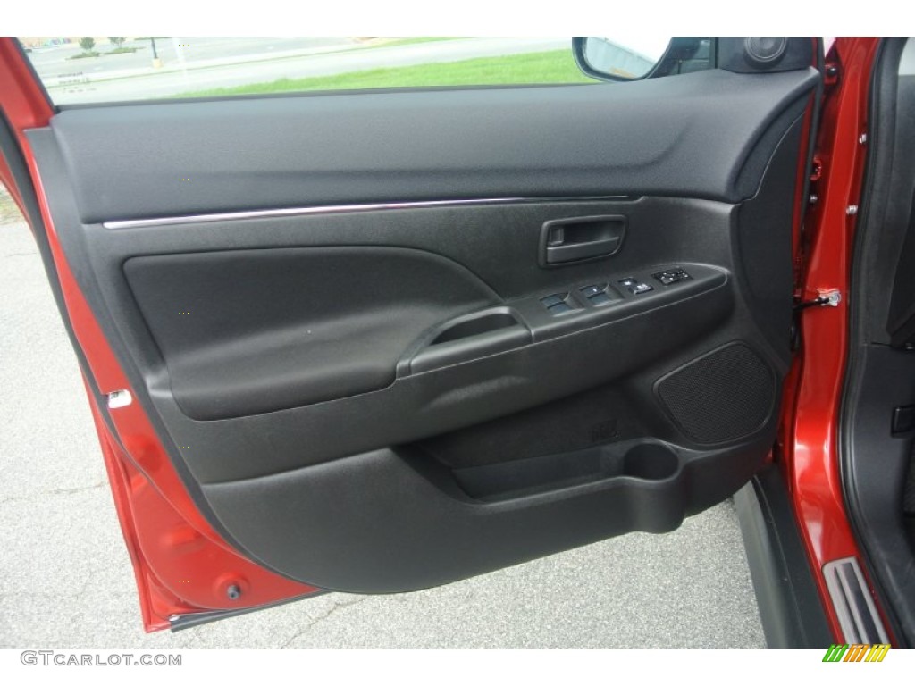 2013 Mitsubishi Outlander Sport ES Black Door Panel Photo #84098951