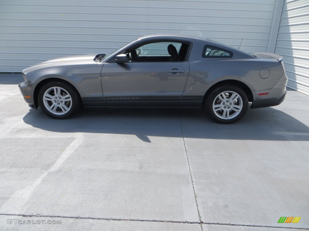 2010 Mustang V6 Premium Coupe - Sterling Grey Metallic / Stone photo #6