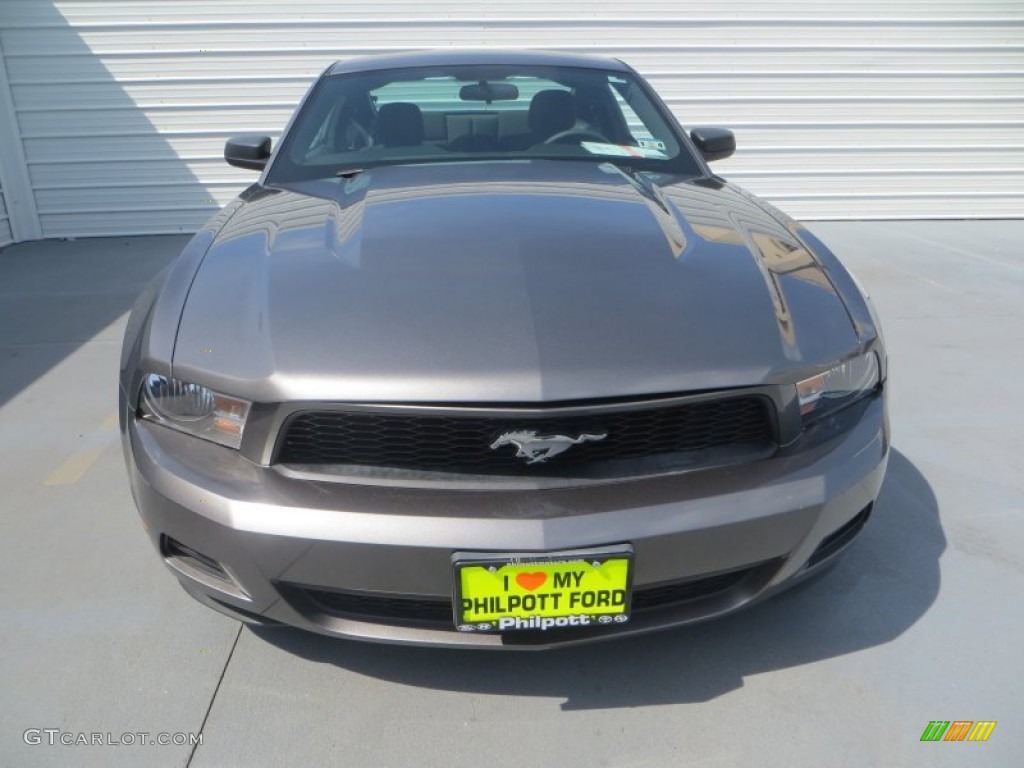 2010 Mustang V6 Premium Coupe - Sterling Grey Metallic / Stone photo #8