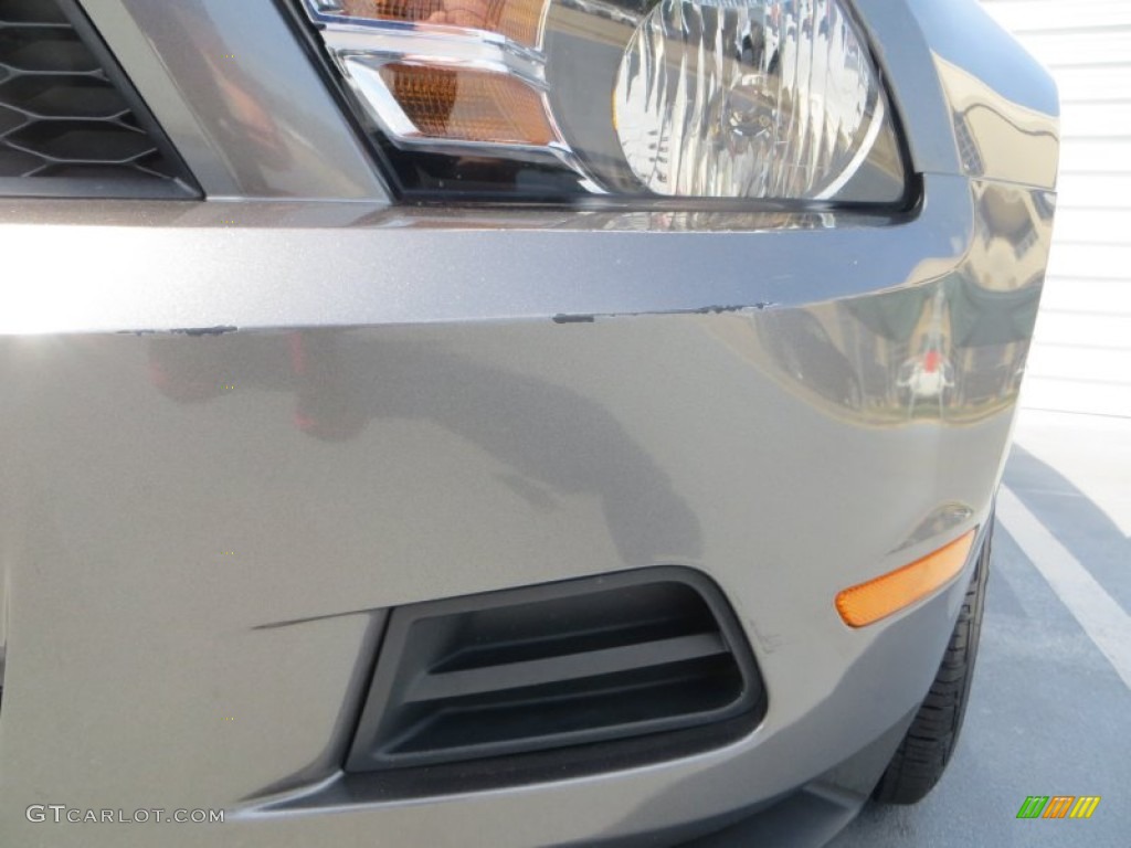 2010 Mustang V6 Premium Coupe - Sterling Grey Metallic / Stone photo #10