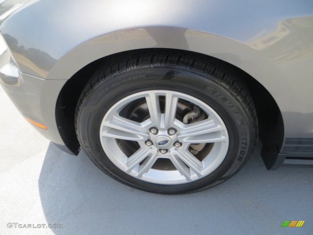 2010 Mustang V6 Premium Coupe - Sterling Grey Metallic / Stone photo #12