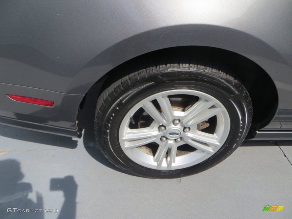 2010 Mustang V6 Premium Coupe - Sterling Grey Metallic / Stone photo #14